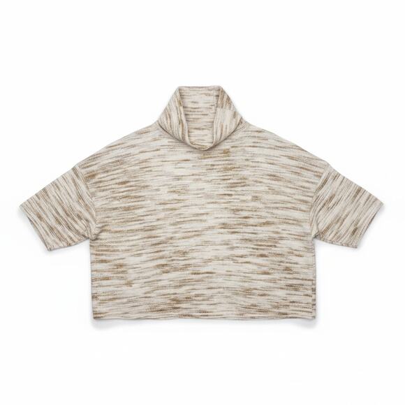 URBAN OUTFITTERS Silence + Noise Cowl Neck Marble Fleece Boxy Pullover - Size M - Picture 1 of 6